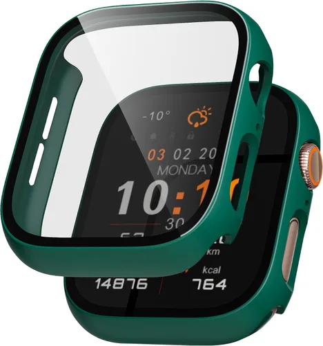 Vista 10 de Juego de 2 fundas de PC duro para Apple Watch SE 3 (2025) / SE2 / SE / Series 6/5/4, protector de pantalla de 40 mm, con protector de pantalla