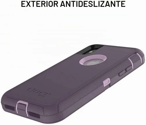 Vista 5 de OtterBox Defender Series - Funda solo para iPhone XR, solo funda, embalaje no minorista, color negro