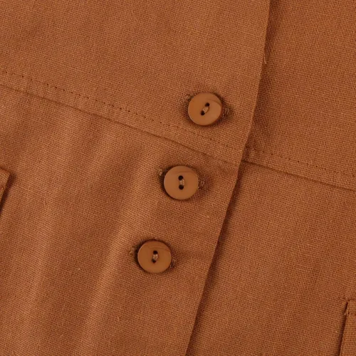 Vista 53 de COTECRAM Chaleco de lino de algodón para mujer, casual, sin mangas, con botones, ligero, para verano, holgado, ropa de abrigo