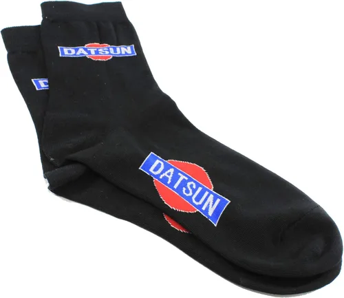 Vista 6 de Datsun Logo Calcetines Negro Crew Longitud