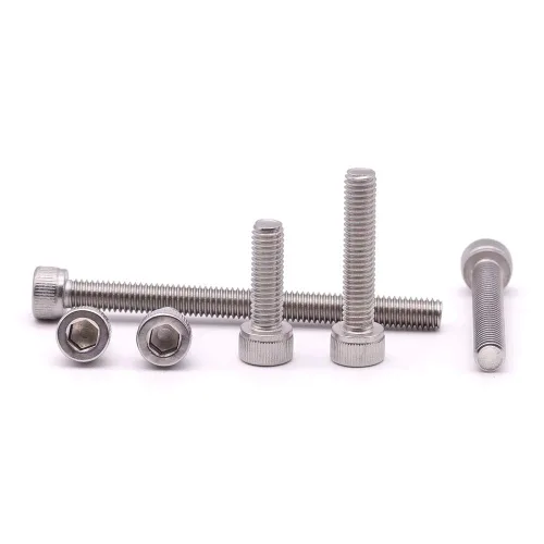 Vista 5 de Tornillos de cabeza hueca de acero inoxidable 304 18-8 de 1/4"-20 x 1", unidad hexagonal Allen, cobertura de rosca completa, paquete de 30