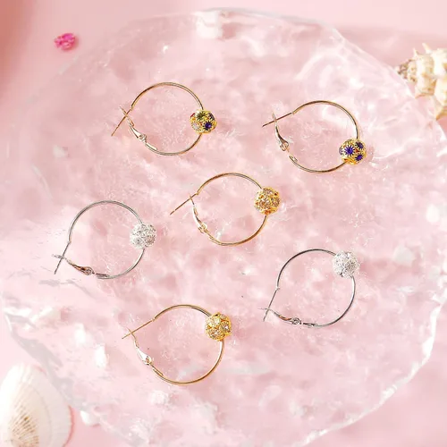 Vista 6 de Aretes linfáticos para mujer en Prime Yoopulse, aretes linfáticos para terapia de linfvidad, aretes de germanio para drenaje linfático, joyería