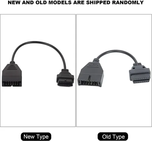 Vista 7 de Escáner OBD1, OBD1 a OBD2 Cable adaptador OBD1 12 pines a OBD2 16 Pines escáner Herramienta de diagnóstico Universal OBD II Cable adaptador