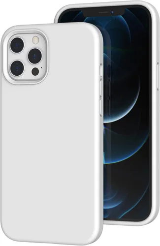 Vista 37 de Funda de silicona líquida compatible con iPhone 12 Pro Max 6.7 pulgadas, funda de gel de protección completa con forro de microfibra, funda