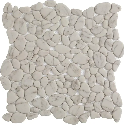 Vista 16 de Diflart Azulejo de piedra para suelo de ducha, blanco Carrara al azar, 4 Carrara blanca