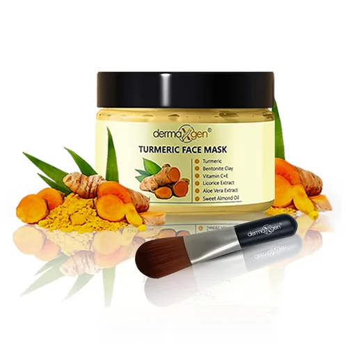 Vista 9 de Mascarilla de arcilla orgánica con vitamina C – Mascarilla facial de arcilla desintoxicante para cicatrices de acné y limpieza de poros – Limpia
