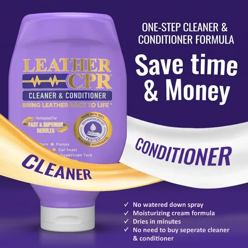 Vista 6 de Leather CPR Cleaner & Conditioner Kit with Applicator Sponge & Towels