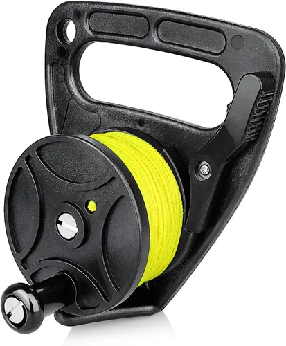Vista 9 de Anclaje compacto de 150 pies para kayak con tapón de pulgar para buceo submarino de seguridad
