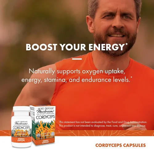 Vista 5 de Host Defense® Cordyceps Cápsulas, 30, 1