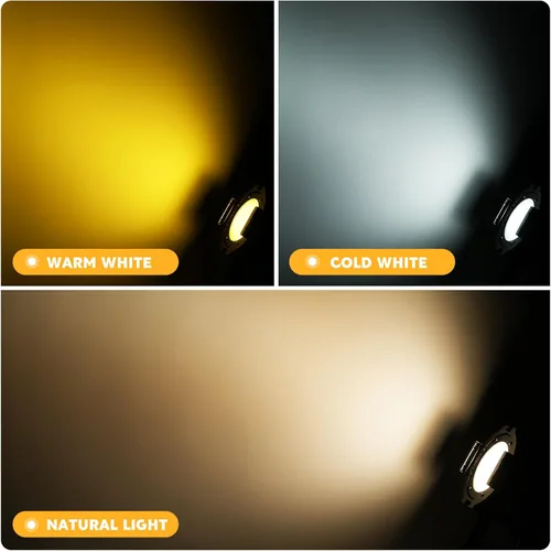 Vista 2 de HOLDLAMP Foco COB LED Luz de Escenario Luces Par de Fiesta Blanco Cálido Frío DMX Focos Portátiles Carcasa de Metal Luz Estroboscópica Brillante