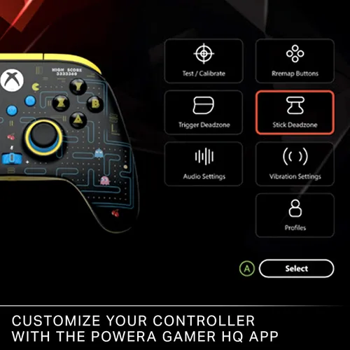 Vista 7 de PowerA Wireless Controller for Xbox Series XS - PAC-MAN SE, hall effect thumbsticks, low latency wireless, officially licensed, works with Xbox One