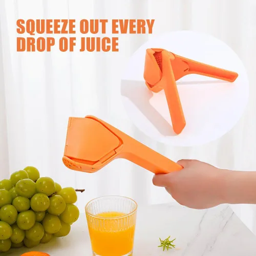 Vista 4 de Exprimidor de cítricos - Exprimidor manual de limón y naranja - Prensador de jugo sin esfuerzo - Diseño que ahorra espacio