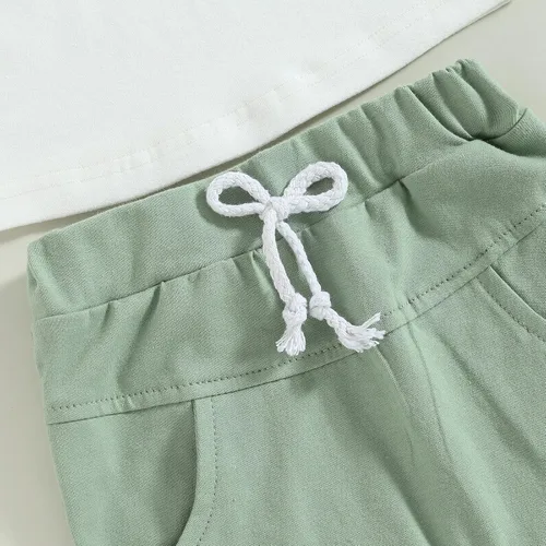 Vista 82 de Conjunto de camiseta de manga corta para bebé niño y niña, camiseta de manga corta, pantalones cortos casuales, ropa para recién nacidos, 6, 12, 18