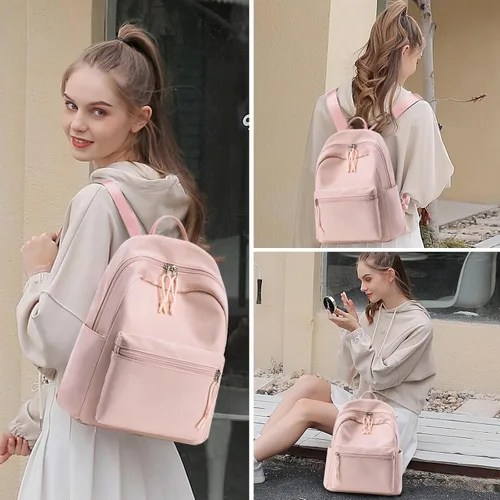 Vista 2 de BTOOP Mini mochila para mujeres y niñas, resistente al agua, mochila pequeña, bolsa de hombro para mujeres, adultos, niños, escuela, viajes