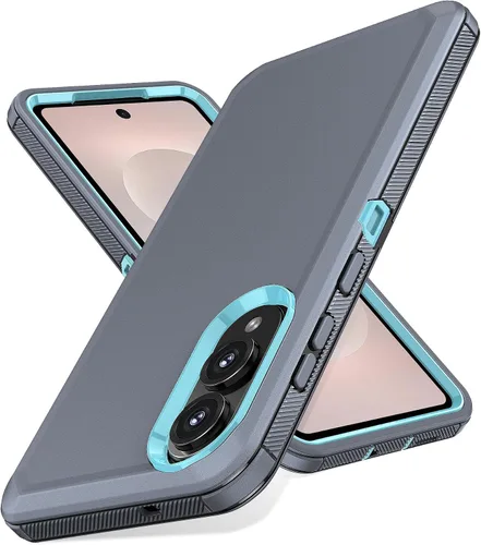 Vista 21 de Jiunai Funda para Samsung Galaxy A34, resistente, a prueba de golpes, de doble capa, protección de puerto, híbrida, resistente, para Samsung Galaxy