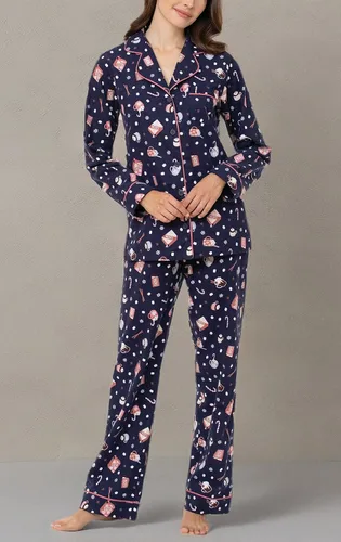 Vista 155 de PajamaGram Conjunto de pijama para mujer – Pijama para mujer, jersey novio, 100% algodón