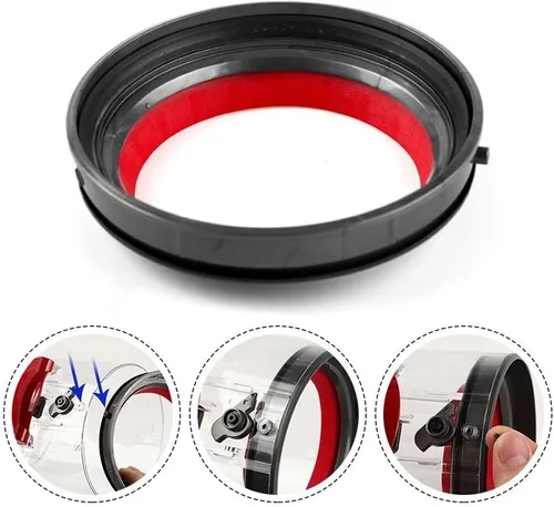 Vista 5 de Anillo de sellado fijo superior de cubo de polvo para aspiradora Dyson V10 Para Dyson V10