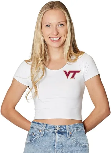 Vista 166 de Lojobands Camiseta corta ajustada para mujer, hecha en Estados Unidos, talla única