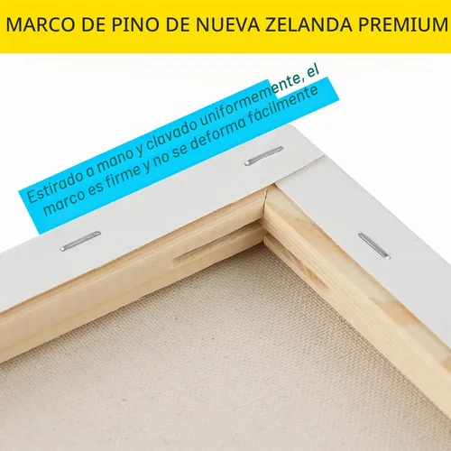 Vista 3 de MEEDEN Lienzo estirado, 8 x 8 pulgadas, paquete de 6, lienzos blancos en blanco para pintar, 100% algodón, 8 onzas imprimado con geso, lienzo