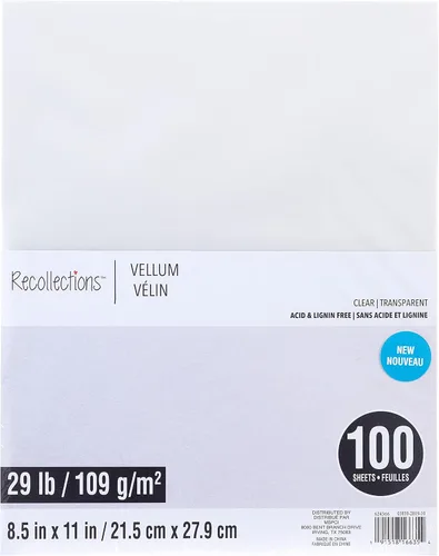 Vista 7 de Recollections 100 hojas de papel de cartulina negro pesado de 8.5 x 11 pulgadas, papel sin ácido ni lignina para álbumes de recortes, artes