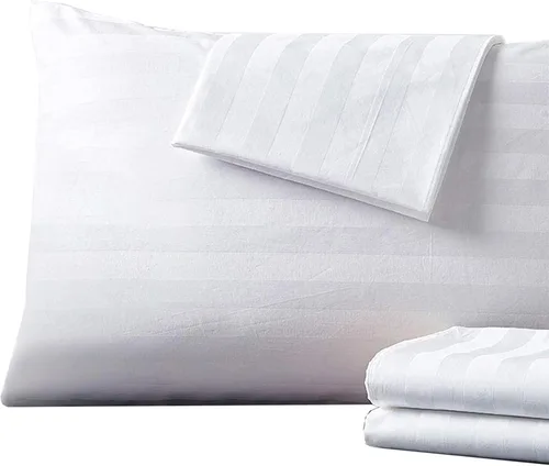 Vista 141 de Juego de 2 fundas de almohada 100% de algodón egipcio, fundas de almohada refrescantes de 400 hilos, fundas de almohada suaves y transpirables