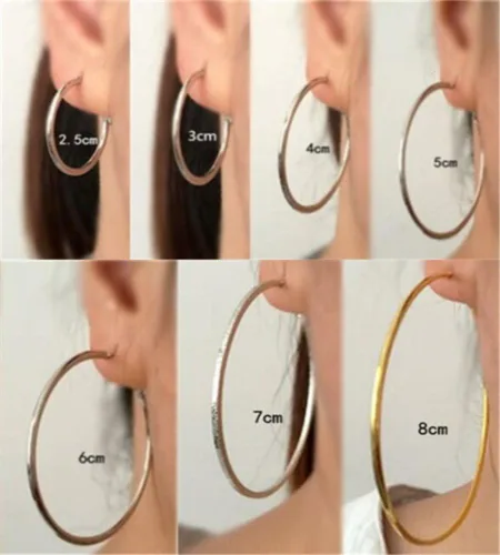 Vista 6 de Honbay Juego de 7 pares de aros para mujer (dorado)