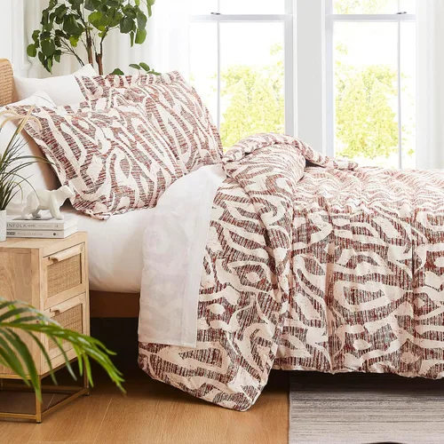 Vista 27 de Southshore Fine Linens - Juego de fundas para edredón de gran tamaño, 3 piezas 22 - Boho Paisley Azul Ceniza