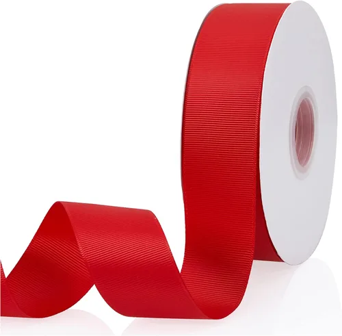 Vista 29 de Cinta de grogrén de doble cara de color liso azul bebé de 1-1/2 pulgadas x 50 yardas para envolver regalos, bodas, fiestas, manualidades, lazos