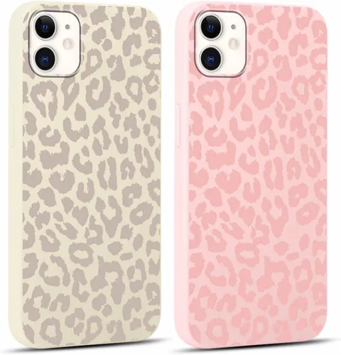 Vista 74 de Paquete de 2 fundas de teléfono con bonito estampado de guepardo para iPhone 7/8/SE 2020 / SE 2022 de 4.7 pulgadas, diseño de leopardo de lujo