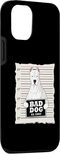 Vista 3 de iPhone 15 Dogo Argentino mug shot guilty dog Case