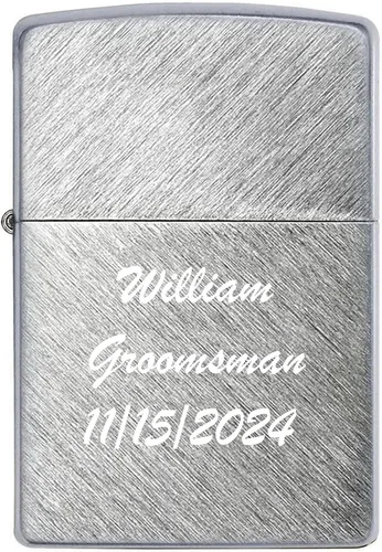 Vista 27 de Mechero personalizado Zippo Classic resistente al viento con grabado (1941 Negro Hielo)