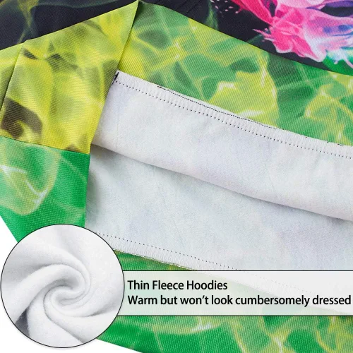 Vista 8 de Loveternal Sudaderas con capucha con forro polar para hombre y mujer