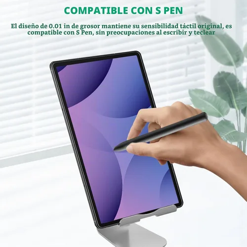 Vista 4 de apiker Paquete de 2 protectores de pantalla para Galaxy Tab S10 Plus/S9 Plus/S9 FE+/S7 FE