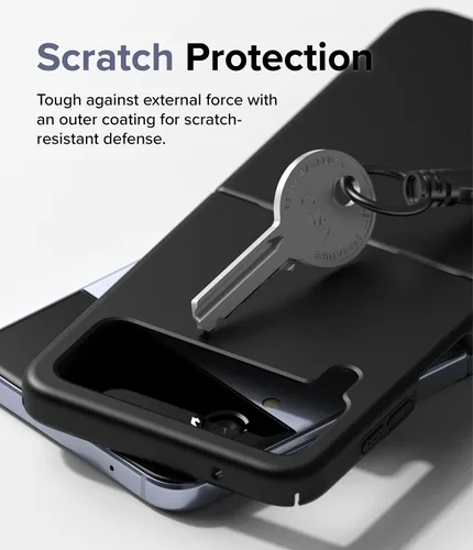 Vista 6 de Ringke Funda delgada [ajuste minimalista] compatible con Samsung Galaxy Z Flip 4 5G (2022), diseño simple y moderno, funda sólida protectora