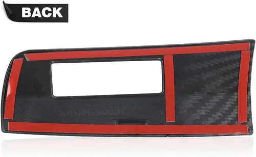 Vista 8 de CROSSDESIGN Cubierta de panel de visualización de fibra de carbono compatible con Chevrolet Corvette C8 2020-2022