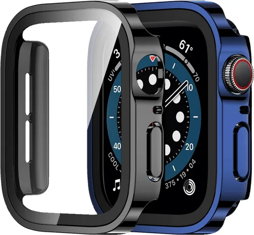 Vista 37 de Amizee Paquete de 2 fundas compatibles con Apple Watch de 1.575 pulgadas Series 6/5/4/SE con protector de pantalla integrado, carcasa rígida