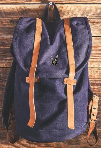 Vista 3 de Real Sic Hail Satan Horns Pin Pin esmaltado con símbolo de mano de metal pesado, oculto, símbolo de mano para mochilas, sombreros, bolsos