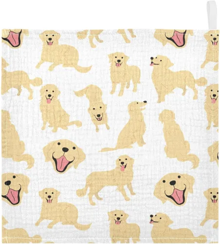 Vista 26 de Toallas de algodón para bebé, toallas de baño unisex para recién nacidos, toallitas naturales para piel delicada, 11.8 x 11.8 pulgadas, paquete de 5