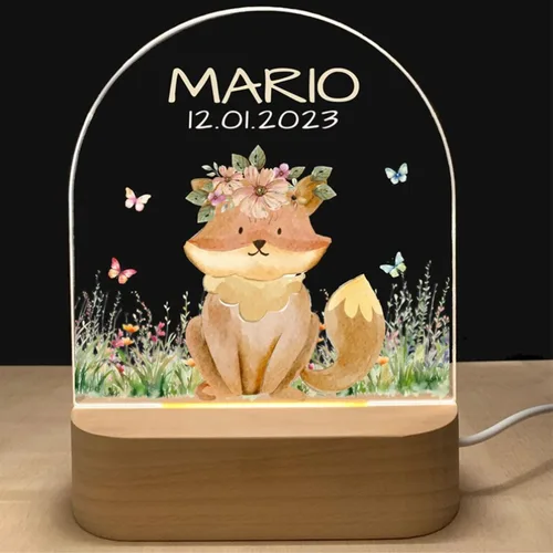 Vista 22 de Luz nocturna personalizada para bebés y niños, regalos personalizados con nombre, regalos de bautizo para niñas/niños, lámpara nocturna regulable