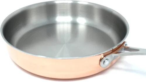 Vista 2 de CONCORD Utensilios de cocina de cobre natural Triply (sartén de 9.5 pulgadas)
