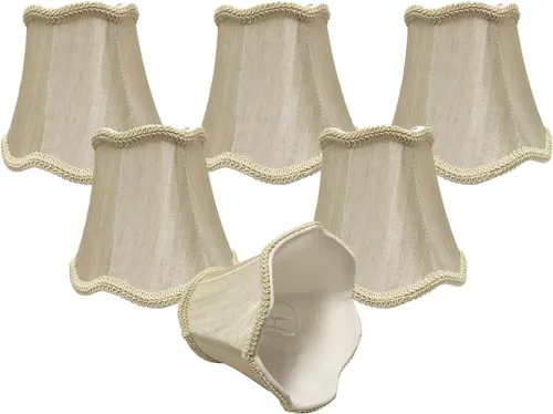 Vista 11 de Royal Designs, Inc. CSO-1029-5BG, lámpara de araña festoneada con clip, color beige, 1 unidad