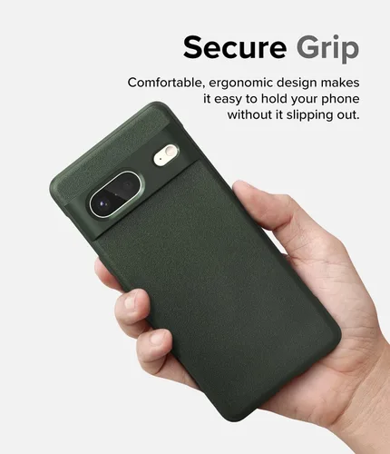 Vista 7 de Ringke Onyx - Funda compatible con Google Pixel 7 [verde oscuro] + funda delgada compatible con Google Pixel Watch [transparente + negro]