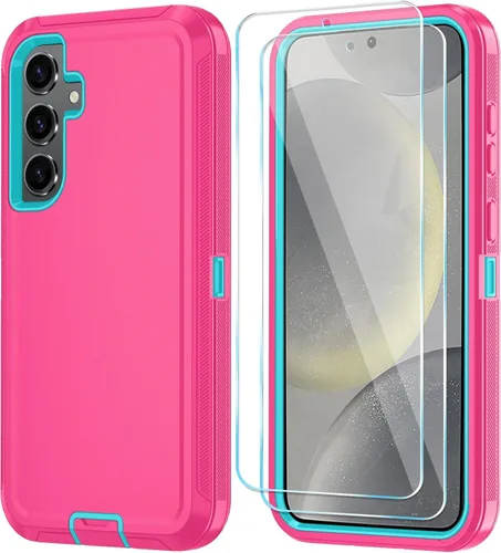 Vista 16 de ONOLA Funda para Samsung Galaxy S24+ / Funda S24 Plus con protector de pantalla HD [No es compatible con S24 / S24 Ultra], Funda de teléfono Vino