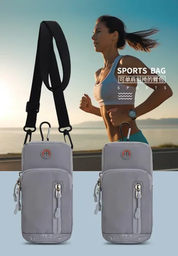 Vista 3 de Brazalete deportivo para correr, bolsa cruzada para teléfono celular, bolsa para cinturón para Samsung Galaxy A15 A25 A35 A55 A04e A03s A13 iPhone