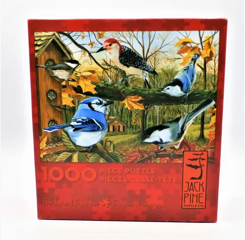 Vista 5 de Cobblehill 70010 JackPine Puzzles 1000 - Comedero para patio trasero, varios