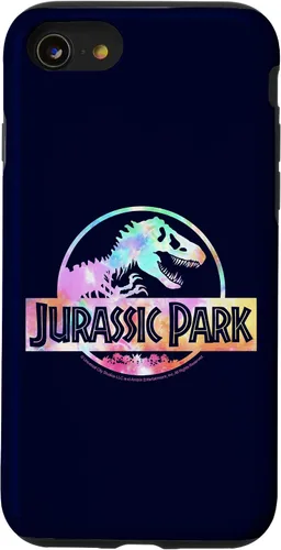 Vista 18 de Funda con logotipo para iPhone 16 Jurassic Park Tie Dye Fill