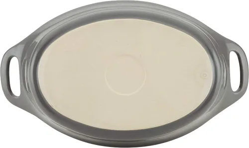 Vista 4 de Rachael Ray Cerámicas Fuente Ovalada, 1.4 litros, Gris