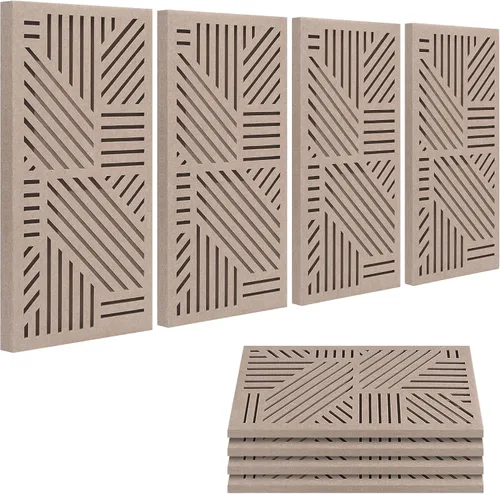 Vista 12 de BUBOS Paquete de 4 paneles acústicos engrosados, 23.6'' x 11.8'' paneles de pared acústicos autoadhesivos absorbentes de sonido con cavidad