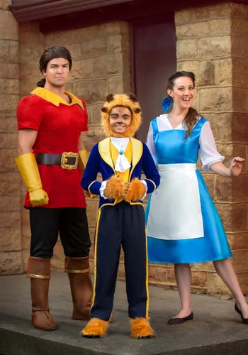 Vista 2 de Disfraz de Bestia de La Bella y la Bestia de Disney para Niños Multicolor