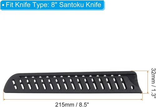 Vista 2 de PATIKIL Funda de seguridad PP para cuchillo de pan de 8 pulgadas, paquete de 2 cuchillos, protector de filos, protector de cuchillas, funda